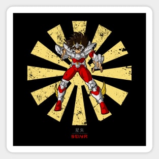 Pegasus Seiya Retro Japanese Magnet